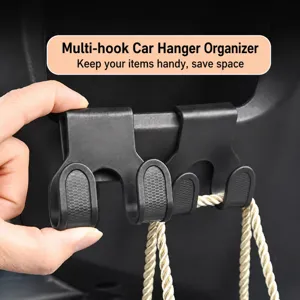Universal electric vehicle front double hook, sturdy plastic scooter storage hanger rack for moto.