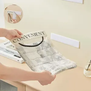 Hängende Netztasche zur Aufbewahrung von Plastiktüten in der Küche, atmungsaktiv.