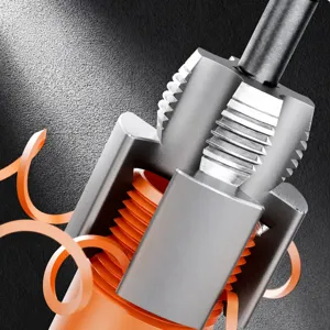 Professional pipe threading tool for PPR plastic pipes, high precision tap reamer for plumbing.