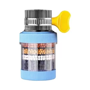 Universal detachable six layer faucet water filter for kitchen tap anti splash water saver.