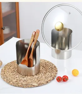 Supporto per coperchio pentola in acciaio inossidabile portasucchia cucina organizer