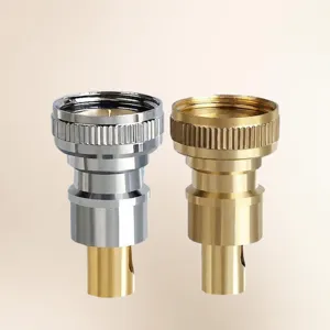 Stainless Steel Faucet Water Nozzle Adapter Anti-Drop Automatic Water-Stopping Connector For Washing Machine