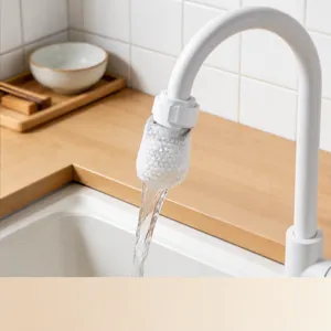 Faucet water filter mesh bag for kitchen sink anti-splash tap filtration accessory