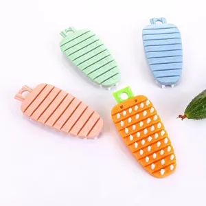 Spazzola Di Pulizia Flessibile Per Frutta E Verdura Forma Di Carota Strumento Di Strofinamento Multiuso Per Cucina Domestica