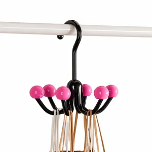 360-Degree Rotating 6-Claw Multi-Functional Storage Hook for Bags and Clothes Wardrobe