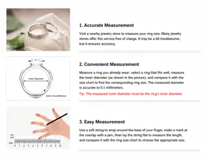 Learn how to measure your finger size accurately with our simple step-by-step ring guide.