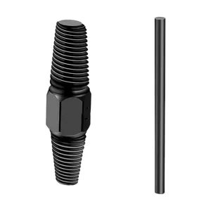 Double ended broken screw extractor tool set for water pipes, taps and damaged threaded bolts.