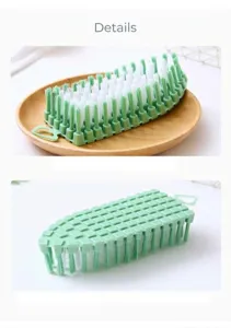 Spazzola di pulizia in plastica flessibile per pavimenti, piastrelle e fughe quotidiane.