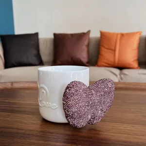 Diamant Keramik Tasse Susses Herz Kaffeetasse Kreative Buro Hauslich Trinkgeschirr Top