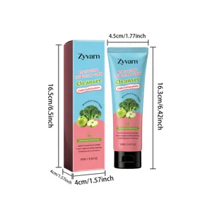 Exfoliante revitalizante Zyvarn con brócoli y manzana verde, cuidado corporal suave 100g.