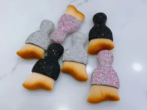Rhinestone crystal makeup brush set soft bristle duster for car interior cleaning tools.
