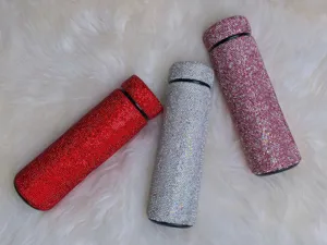 Glitzernde Strass 500ml Thermoskanne für Damen, funkelnde Diamant Isolierflasche edel.