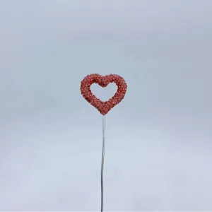 Rhinestone Heart Car Ornament Cute Crystal Balloon Stick Auto Interior Decoration Charm