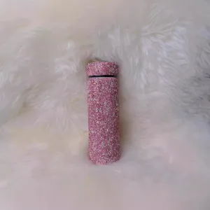 Glitzernde Strass isolierte Wasserflasche für Frauen, 500ml funkelnde Kristall Thermoskanne.