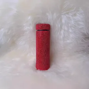Roter Strass Thermobecher glitzernde Diamant Edelstahlflasche fur Damen Auto 500ml neu