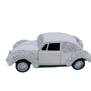 Rhinestone classic car ornament alloy car model diamond vintage vehicle design decor