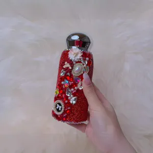 Fashion rhinestone insulated water bottle 260ml stainless steel cute thermo mug main view