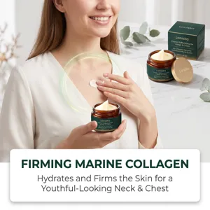 Laniska verstevigende marine collageen crème hydrateert en verstevigt de huid voor hals en decolleté