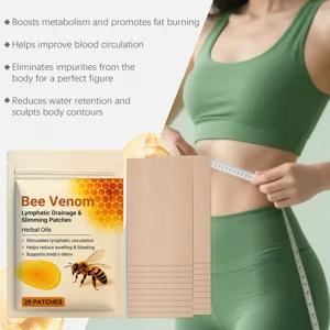 Pflanzliche Bienengift Schlankfleckchen zur Körperformung und Lymphdrainagepflege mit zwanzig St.
