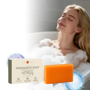 Erfrischende Kaki Reinigungsseife Mit Sheabutter Natürliches Pflanzenöl Tiefenreinigung Feuchtigkeitsspendende Bade Körperseife