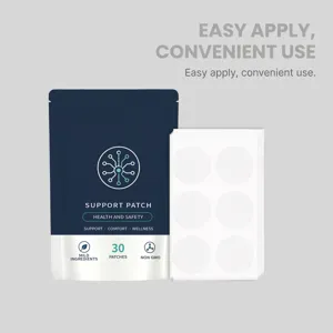 Body care support patches with mild ingredients, 30 pieces for convenient use and comfort.