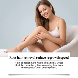 Hard wax beans for smooth hair removal, gentle formula reducing regrowth speed effectively.