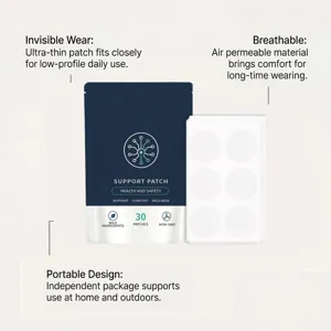 Body care support patch, breathable ultra-thin design with thirty pieces for daily health.