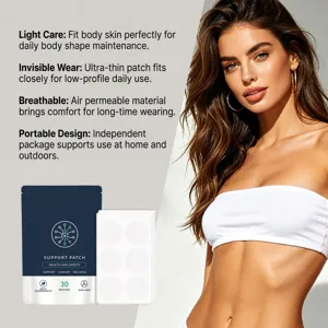 Body care support patch with mild ingredients, breathable and portable for daily use.