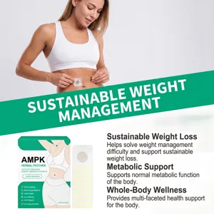 AMPK herbal patches for daily body care, skin-friendly breathable design, 10 patches.