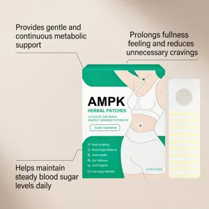Detail view of herbal body care patches with breathable material and comfortable daily use design.