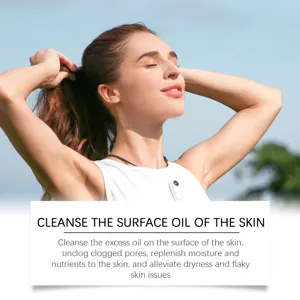 Skincare detail view showcasing cleansing and moisturizing benefits for daily body care routine.
