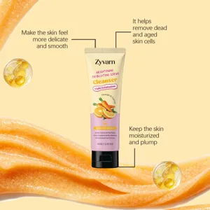 Zyvarn body exfoliating scrub cleanser 100g gentle skin care smoothing moisturizing formula
