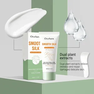 OCEAURA hair removal cream with aloe vera extract, gentle mild body epilation for smooth skin.