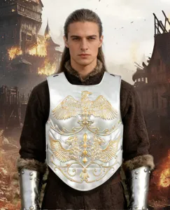 Armadura de pecho de caballero medieval accesorio de disfraz cosplay para fiesta evento