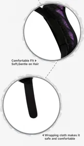 Primer plano detallado de diadema de orejas de murciélago gótica, felpa suave cómoda.