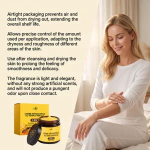 Hydrating bee venom body repair cream 60g smooths and nourishes dry skin effectively.