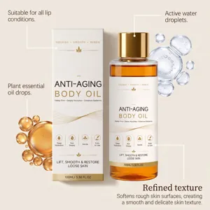 Anti-Aging Körperöl nährt tief, strafft die Haut, glättet rauhe Oberflächen und verleiht Glanz.