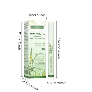 Mullein herbal lung cleanse diffuser stick with natural botanical formula for daily care.