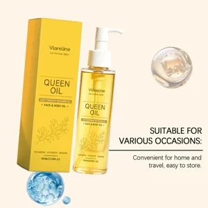 VIARELINE 100ml Gesichts- und Körperöl Detailaufnahme, leichte pflanzliche Formel.