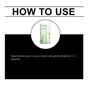 Botanical mullein lung cleanse diffuser herbal inhaler stick for daily fresh breathing care.