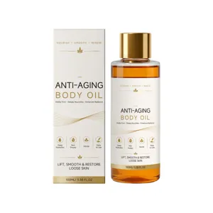Anti-Aging Körperöl mit Verpackung, 100ml feuchtigkeitsspendendes und pflegendes Hautpflegeprodukt.