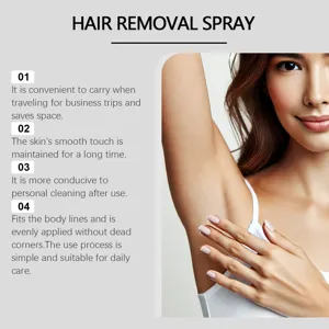 Spray depilatorio suave para piel lisa, resultados duraderos y fácil cuidado diario.