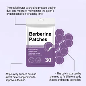 Berberine Patches mit sanfter Formel, 30 Stück, versiegelte Packung für die tägliche Pflege.