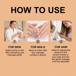 Découvrez l'huile de massage nourrissante aux amandes pour le soin quotidien corps et cheveux.