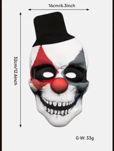 Halloween EVA eng clown schedel masker cosplay feest kostuum rekwisiet 32x16cm