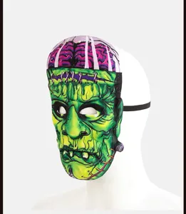 Halloween Frankenstein monster horror masker voor cosplay feest en griezelige rekwisieten