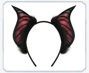 Diadema de orejas de murcielago Halloween cuernos de diablo accesorios para fiesta cosplay