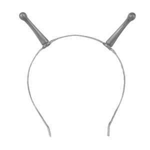 Cerchietto con antenna da alieno argento festa cosplay accessorio per capelli festival