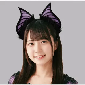 Diadema orejas de murciélago Halloween cosplay fiesta peludo cuernos de diablo accesorio pelo