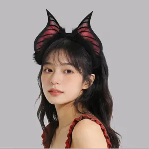 Diadema de murciélago orejas cosplay fiesta accesorio para el cabello detalle